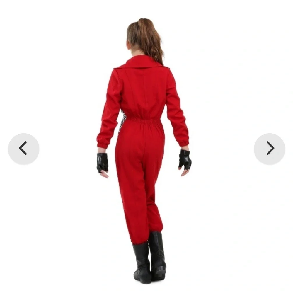 Racing Red jumpsuit costume child large